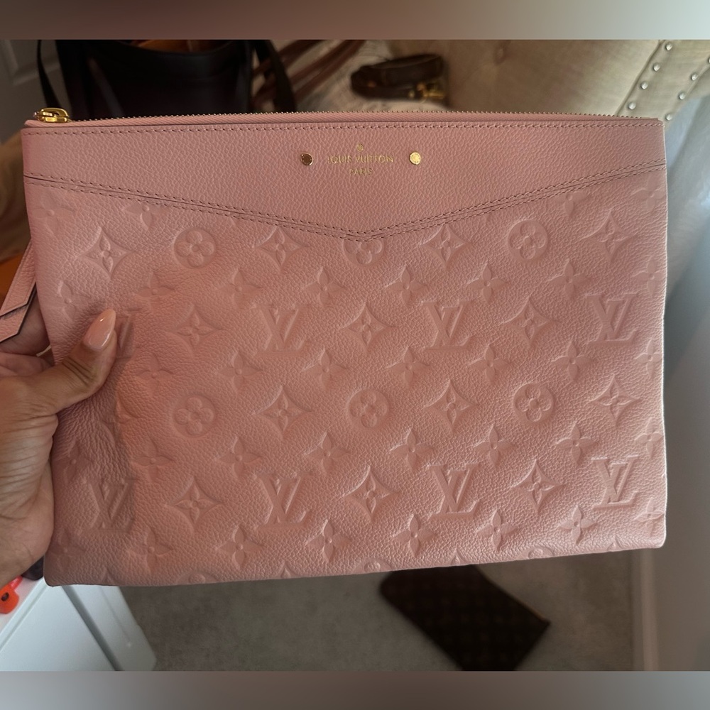 Louis Vuitton Pink Monogram Clutch